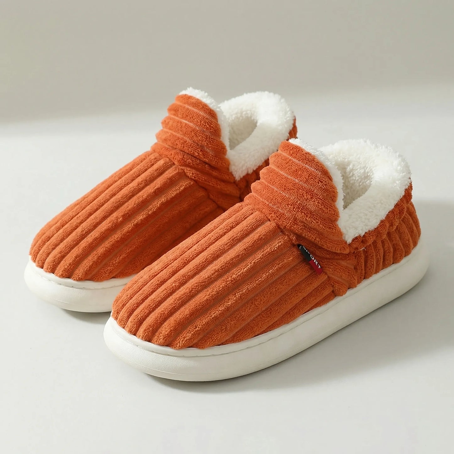 VierraSol | Zapatillas de Casa de Piel de Mujer - Zapatos de Interior Acanalados