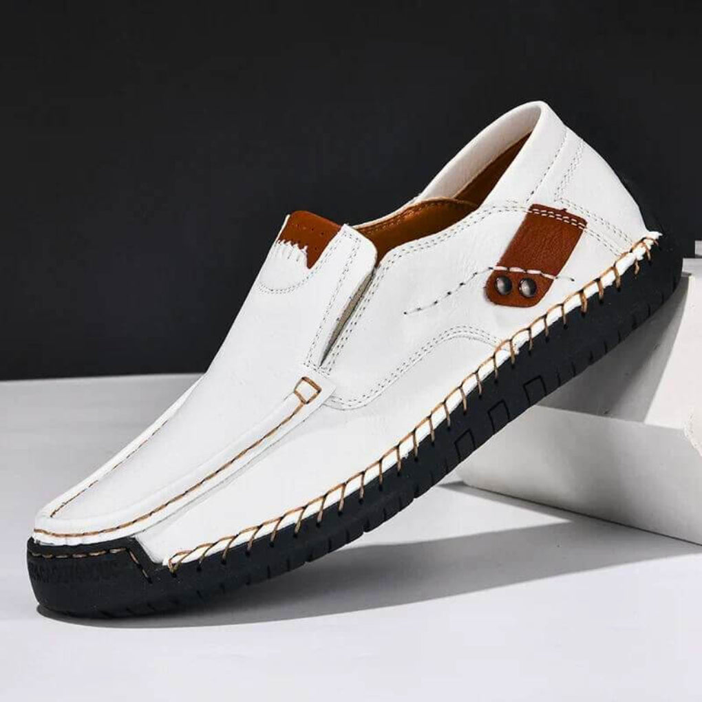 VierraSol | Zapatos de Conducción para Hombre con Acentos Cosidos