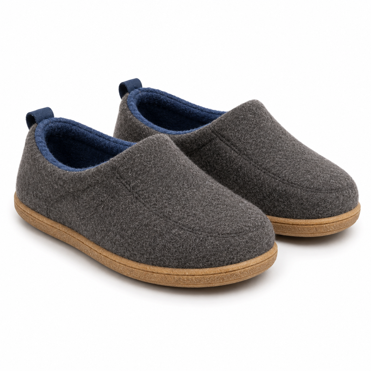 Zapatillas de casa ortopédicas unisex con suela rígida y soporte de forro polar