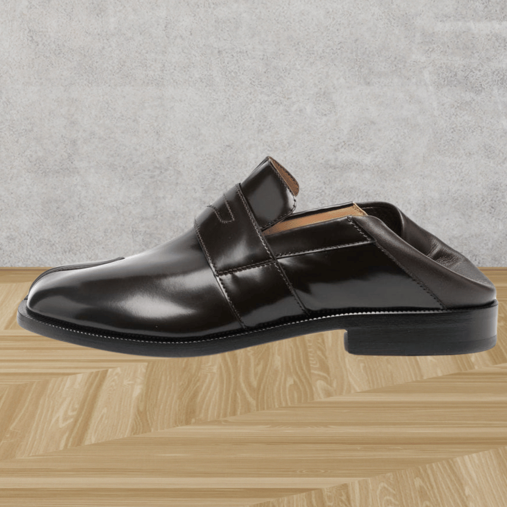 Zapatos elegantes con puntera dividida y suela gruesa para hombre