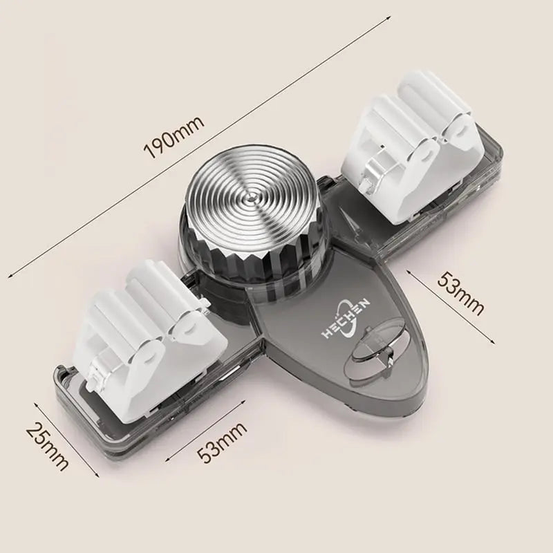 (1+1 Gratis) Soporte para Escobas con Ventosas – Soporte de Pared que Ahorra Espacio con Ganchos Ajustables