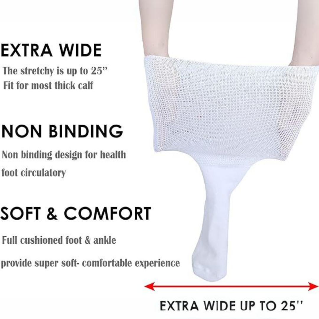 2 Pares de Calcetines Extra Anchos para Linfoedema y Diabéticos - Max