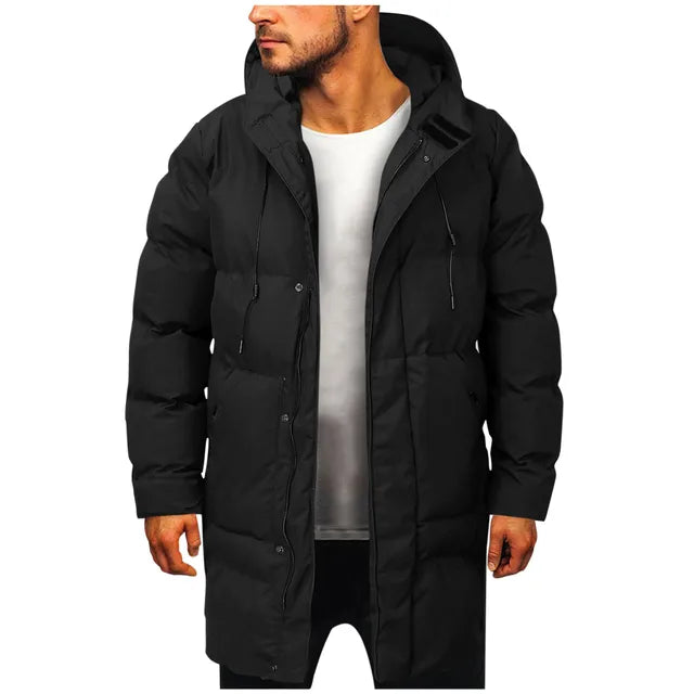 Abrigo acolchado con capucha para hombre