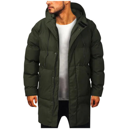Abrigo acolchado con capucha para hombre