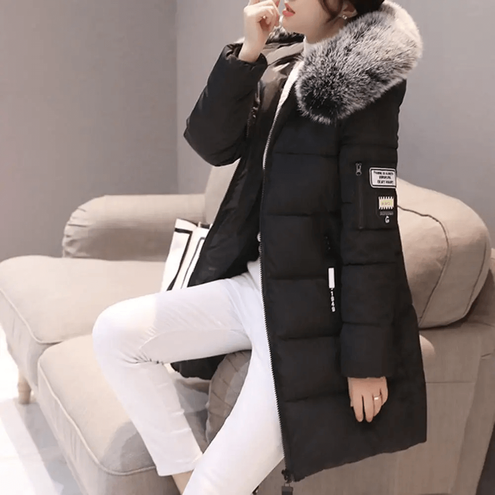 Abrigo acolchado cortavientos para mujer