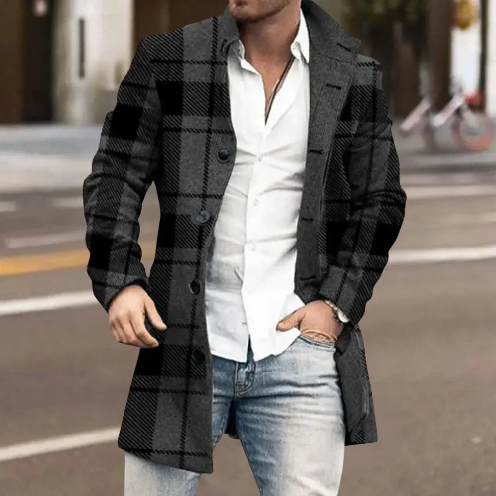Abrigo de invierno elegante para hombre