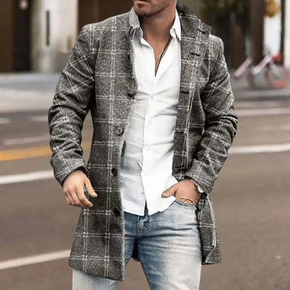Abrigo de invierno elegante para hombre
