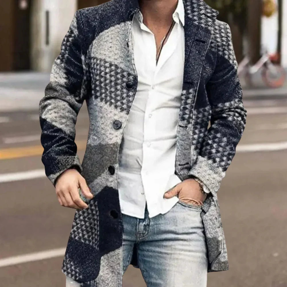 Abrigo de invierno elegante para hombre