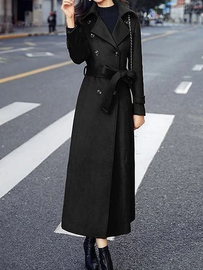Abrigo de lana elegante para mujer