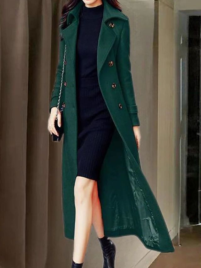 Abrigo de lana elegante para mujer