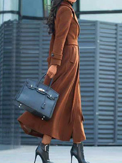Abrigo de lana elegante para mujer