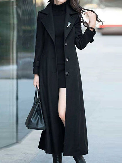 Abrigo de lana elegante para mujer