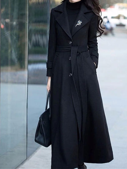 Abrigo de lana elegante para mujer