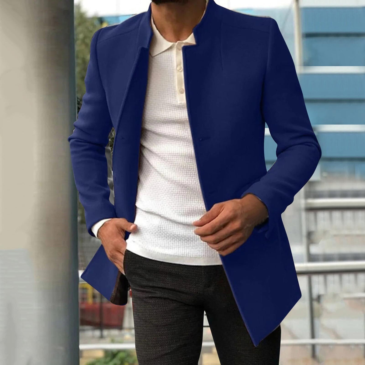 Abrigo de otoño e invierno para hombre