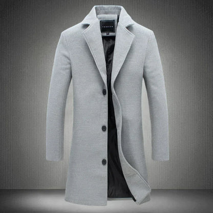 Abrigo elegante de lana para hombre
