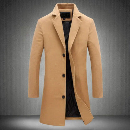 Abrigo elegante de lana para hombre