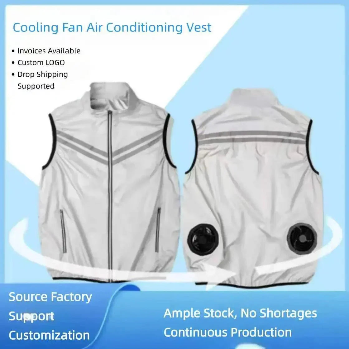 AIRVENTA – Chaleco refrigerante con ventilador para un agradable confort veraniego
