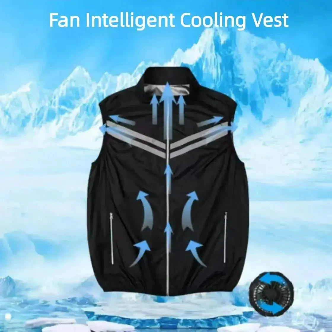 AIRVENTA – Chaleco refrigerante con ventilador para un agradable confort veraniego