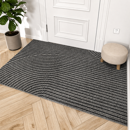 Alfombra de Puerta Antideslizante Duradera | Alfombra de Entrada Moderna Resistente a la Suciedad