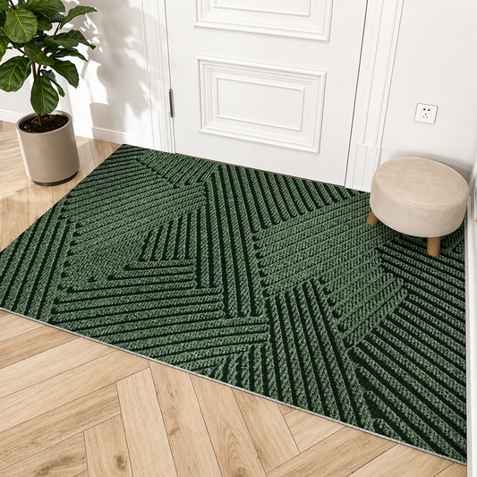 Alfombra de Puerta Antideslizante Duradera | Alfombra de Entrada Moderna Resistente a la Suciedad