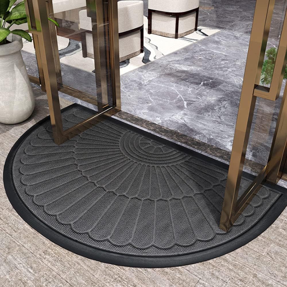 Alfombra de Puerta Semicircular Antideslizante