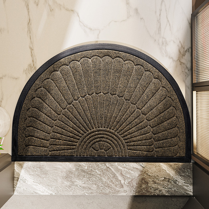 Alfombra de Puerta Semicircular Antideslizante