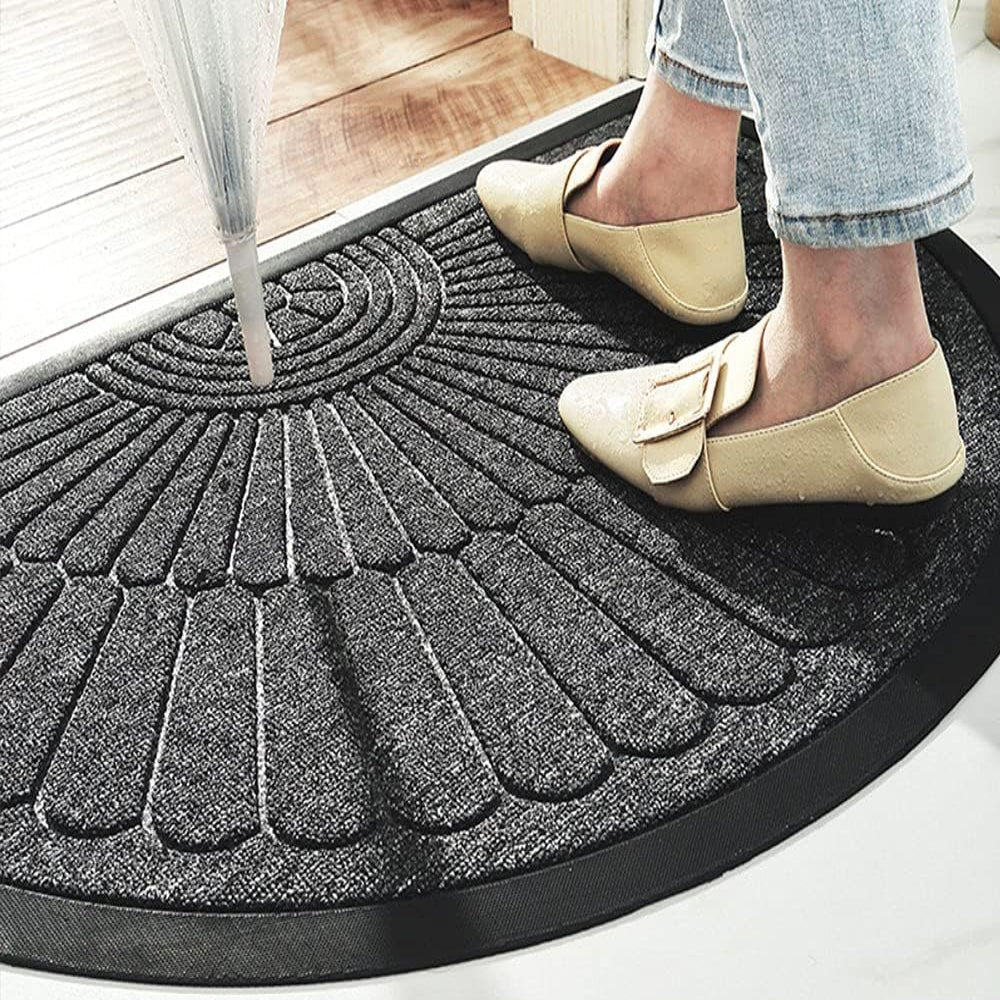 Alfombra de Puerta Semicircular Antideslizante