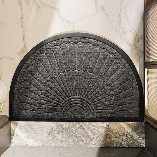 Alfombra de Puerta Semicircular Antideslizante