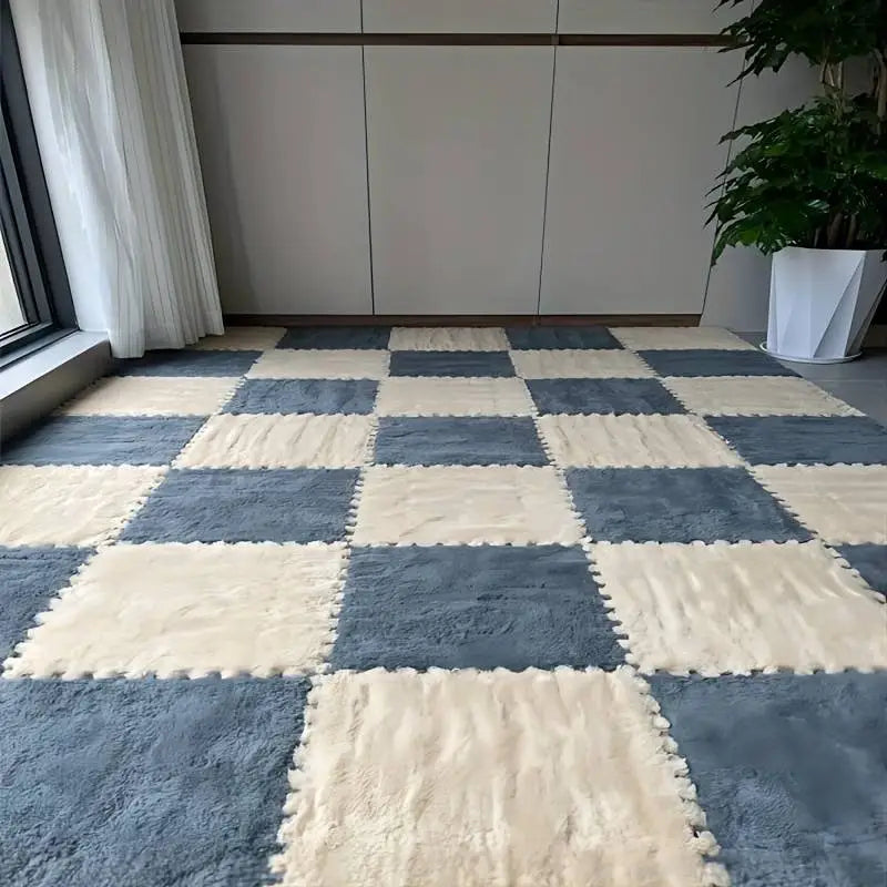 Alfombra de Rompecabezas Cómoda y Linda (Juego de 10 Cuadrados)
