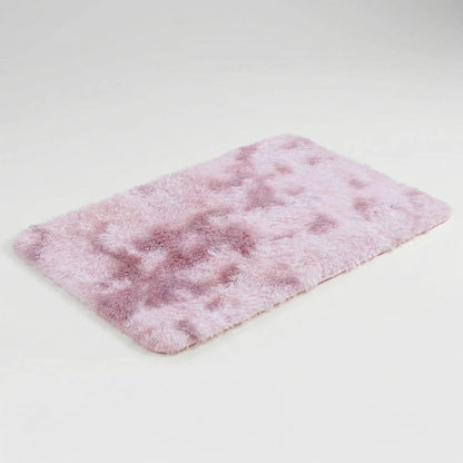 Alfombra rectangular suave y antideslizante de pelo corto para suelo