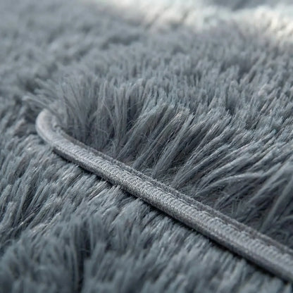 Alfombra rectangular suave y antideslizante de pelo corto para suelo