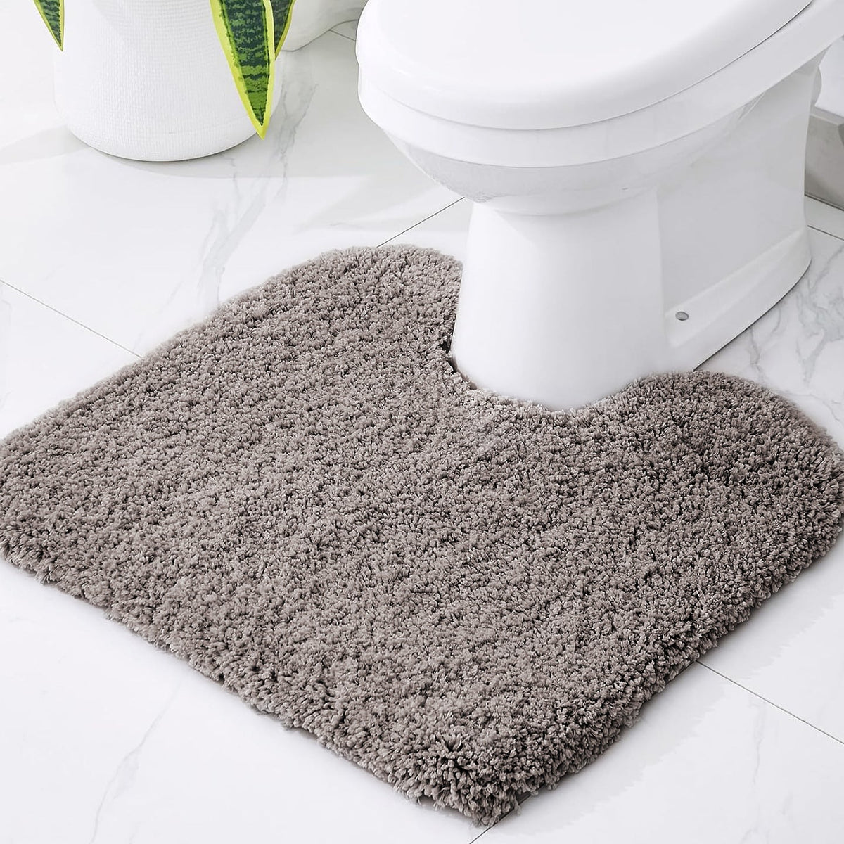 Alfombrilla de felpa para inodoro y baño
