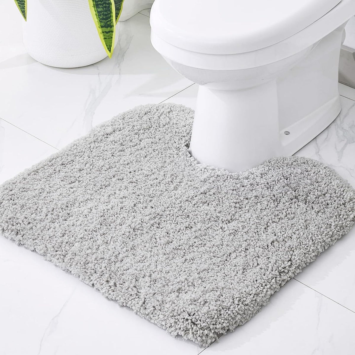 Alfombrilla de felpa para inodoro y baño