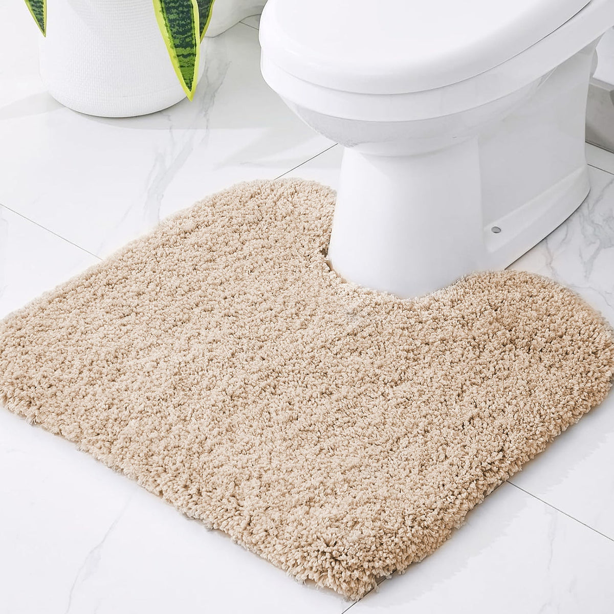 Alfombrilla de felpa para inodoro y baño