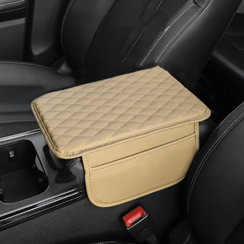 Alfombrilla de reposabrazos de cuero PU para coche