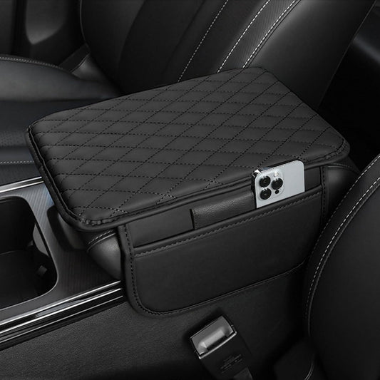 Alfombrilla de reposabrazos de cuero PU para coche