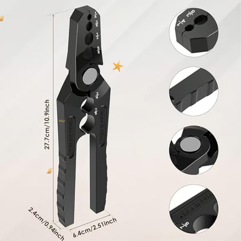 Alicates para redondear tubos | Aleación duradera, diseño de 6 orificios