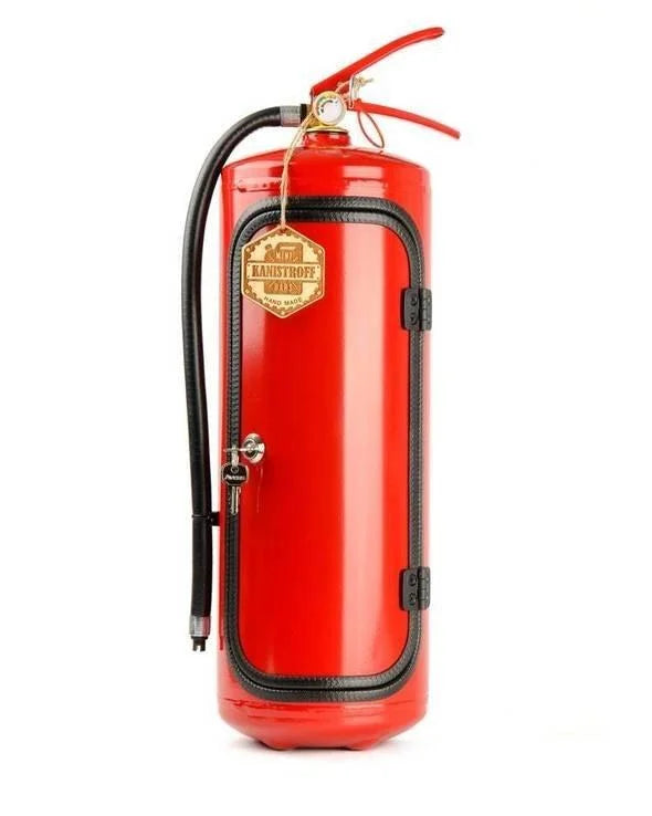 Almacenamiento de Whisky en Extintor de Incendios - Decoración Portátil para Vino