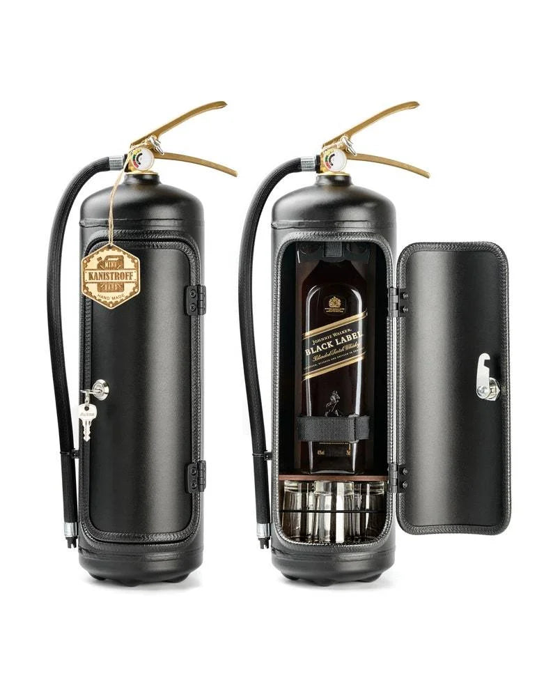 Almacenamiento de Whisky en Extintor de Incendios - Decoración Portátil para Vino