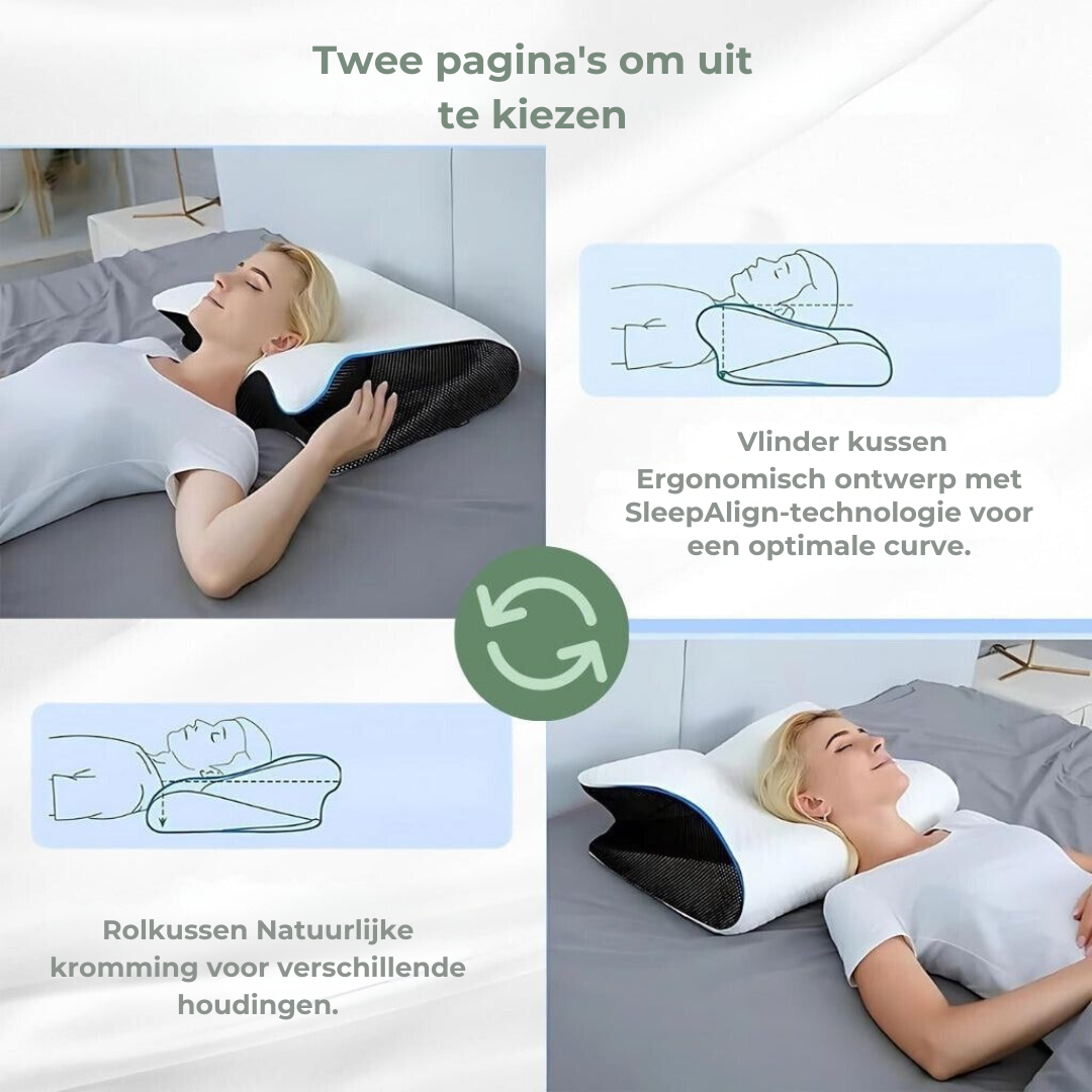 Almohada Ortopédica DreamAlign – Almohada de Espuma Viscoelástica de Lujo para el Dolor de Cuello y Todas las Posiciones de Sueño