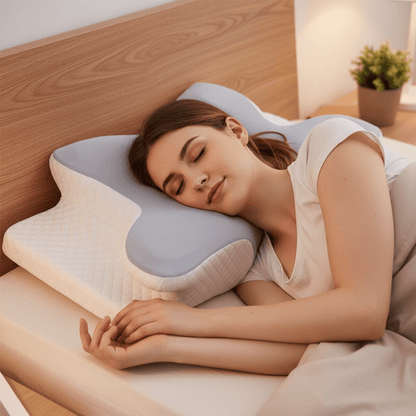 Almohada viscoelástica ortopédica para aliviar el dolor de cuello y hombros