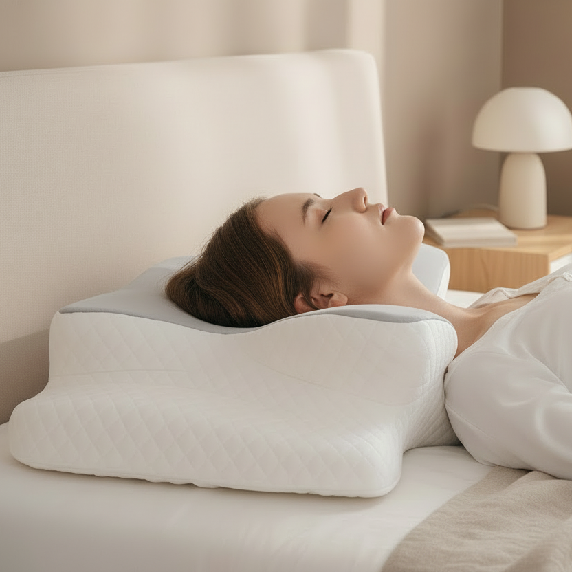 Almohada viscoelástica ortopédica para aliviar el dolor de cuello y hombros