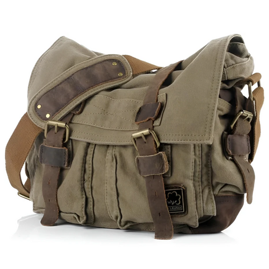 Amplio Bolso Cruzado para Hombre en Lona - UrbanTrail
