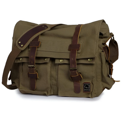 Amplio Bolso Cruzado para Hombre en Lona - UrbanTrail