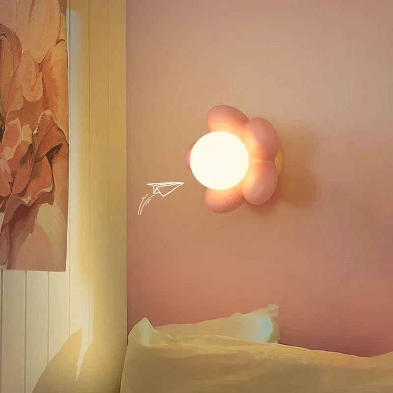 Aplique de Pared Crema Iluminación Romántica