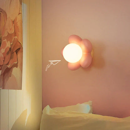 Aplique de Pared Crema Iluminación Romántica