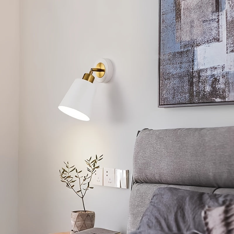 Aplique de Pared de Metal Moderno | Lámpara Ajustable para Dormitorio y Sala de Estar