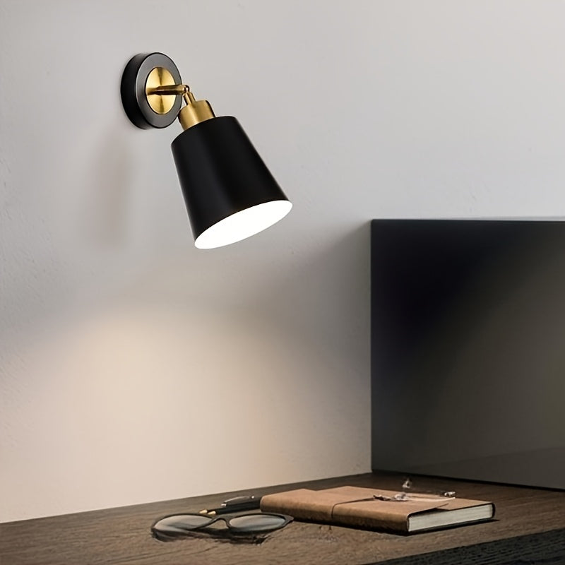 Aplique de Pared de Metal Moderno | Lámpara Ajustable para Dormitorio y Sala de Estar