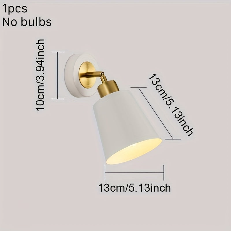 Aplique de Pared de Metal Moderno | Lámpara Ajustable para Dormitorio y Sala de Estar