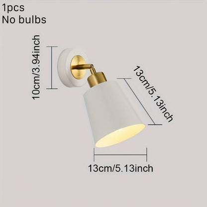 Aplique de Pared de Metal Moderno | Lámpara Ajustable para Dormitorio y Sala de Estar